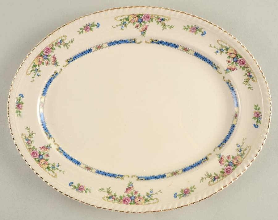 Eastbourne (Old English) 13" Oval Serving Platter by Johnson Brothers-1