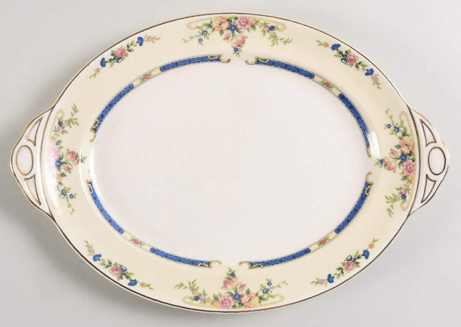 Eastbourne (Pareek) 12" Oval Serving Platter by Johnson Brothers-1