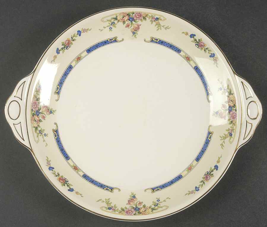 Eastbourne (Pareek) Handled Cake Plate by Johnson Brothers-1