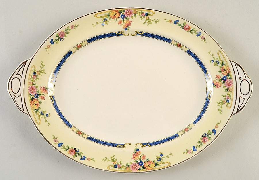 Eastbourne (Pareek) 11" Oval Serving Platter by Johnson Brothers-1