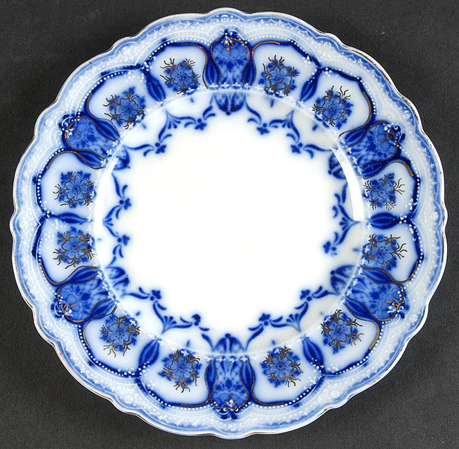Eclipse (Flow Blue) Bread & Butter Plate by Johnson Brothers-1