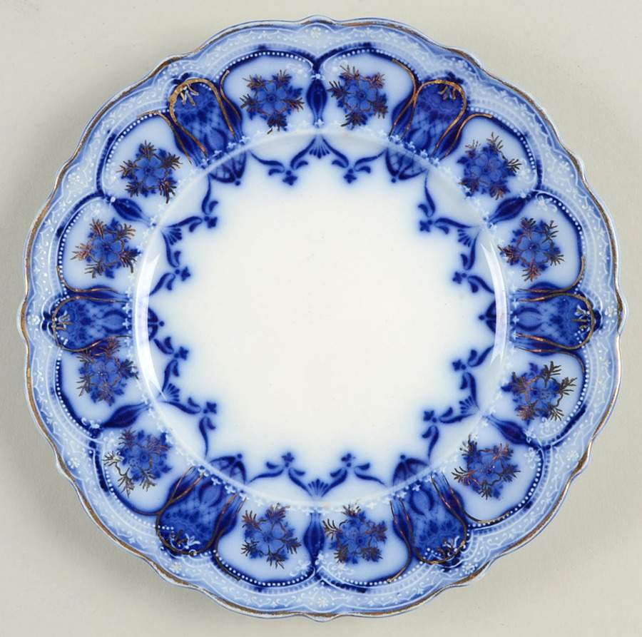 Eclipse (Flow Blue) Dessert/Pie Plate by Johnson Brothers-1