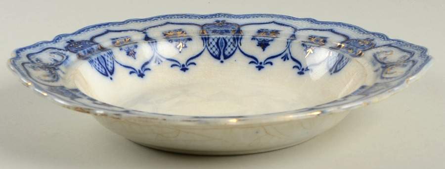 Eclipse (Flow Blue) Round Butter No Lid by Johnson Brothers-1