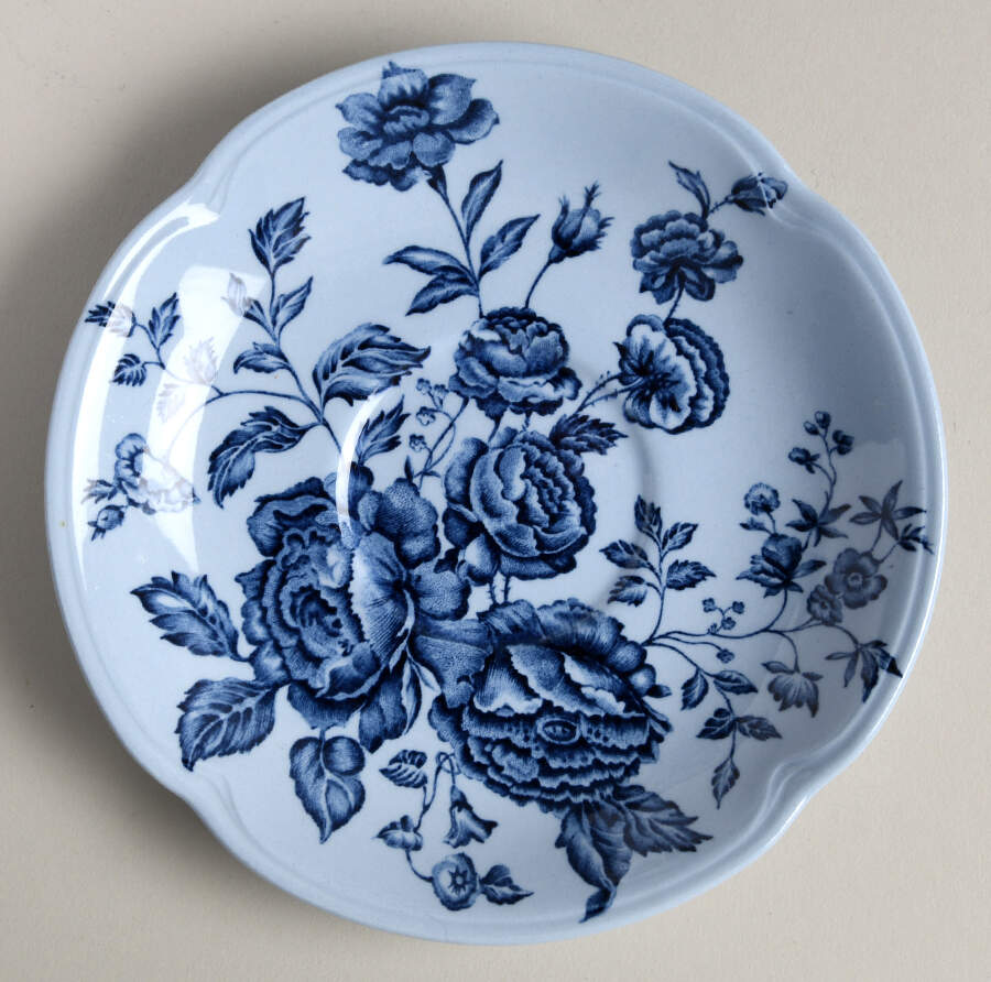 Elizabeth Blue (Blue Background) Saucer by Johnson Brothers-1