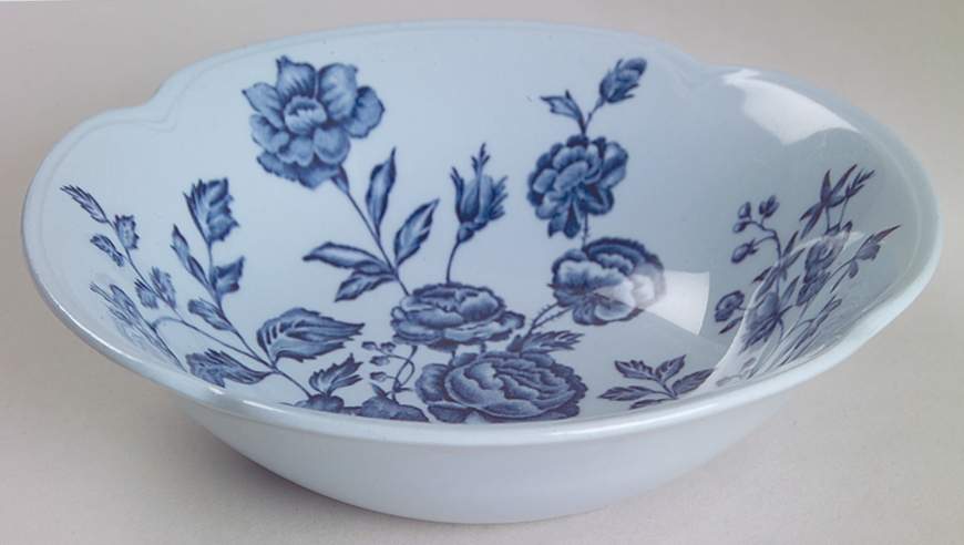 Elizabeth Blue (Blue Background) Coupe Cereal Bowl by Johnson Brothers-1