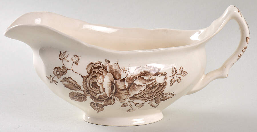 Elizabeth Brown Gravy Boat by Johnson Brothers-1