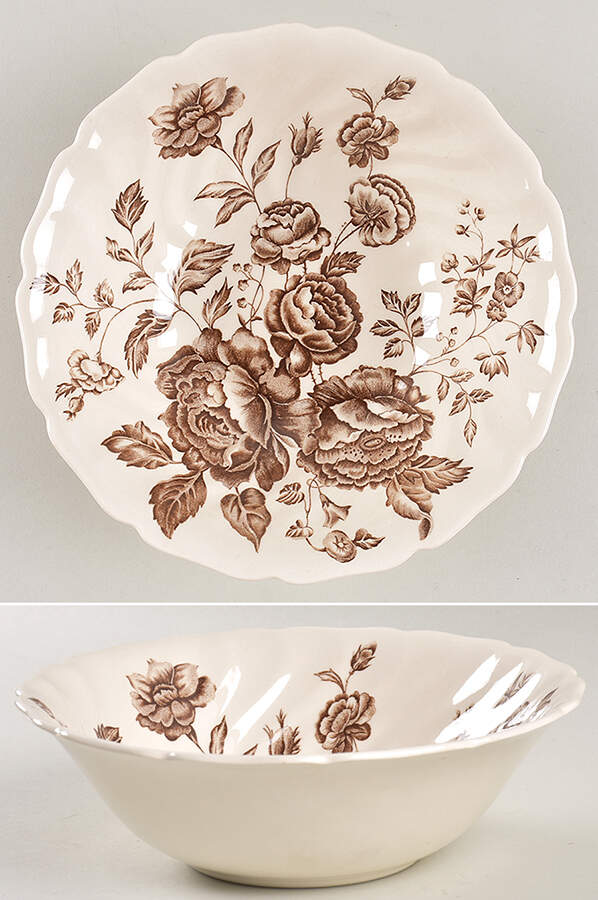 Elizabeth Brown 8" Round Vegetable Bowl by Johnson Brothers-1