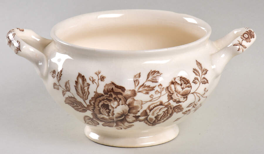 Elizabeth Brown Sugar Bowl No Lid by Johnson Brothers-1