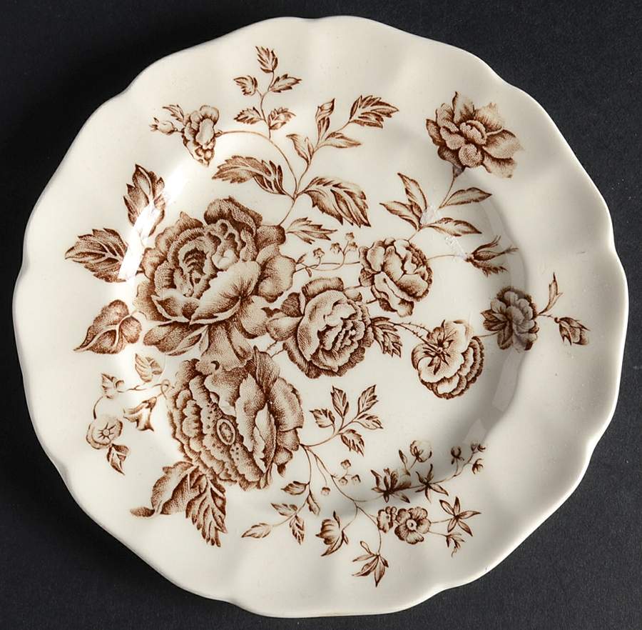 Elizabeth Brown Bread & Butter Plate by Johnson Brothers-1