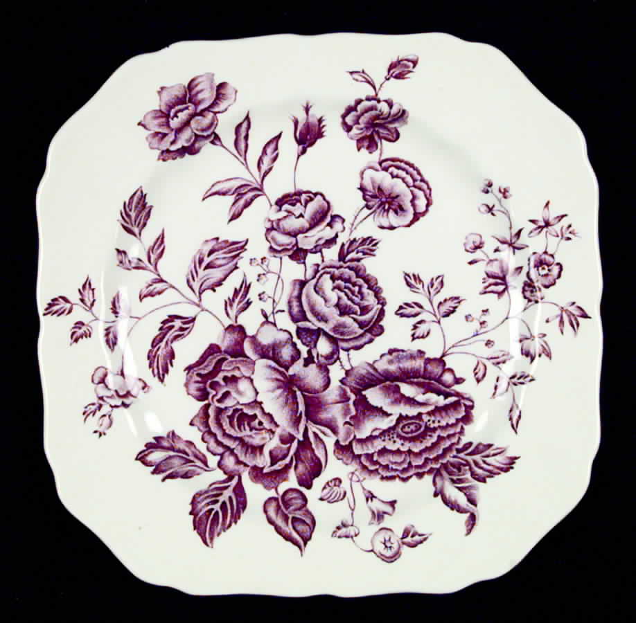 Elizabeth Mulberry Square Salad Plate by Johnson Brothers-1