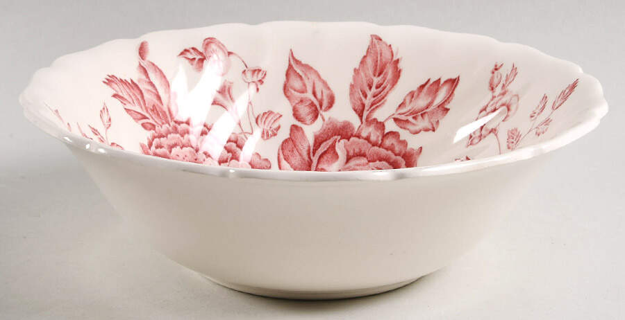 Elizabeth Pink 8" Round Vegetable Bowl by Johnson Brothers-1