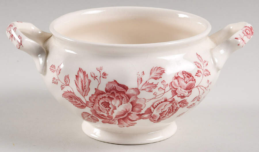 Elizabeth Pink Sugar Bowl No Lid by Johnson Brothers-1