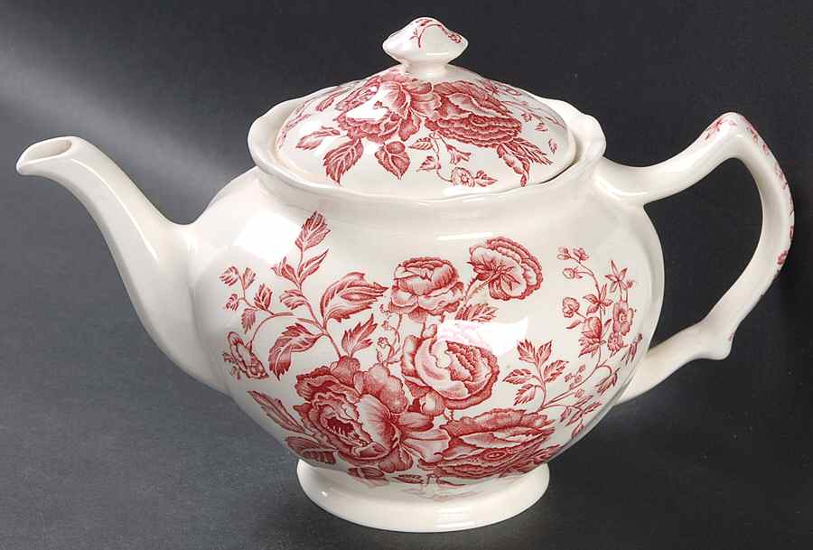 Elizabeth Pink Teapot & Lid by Johnson Brothers-1