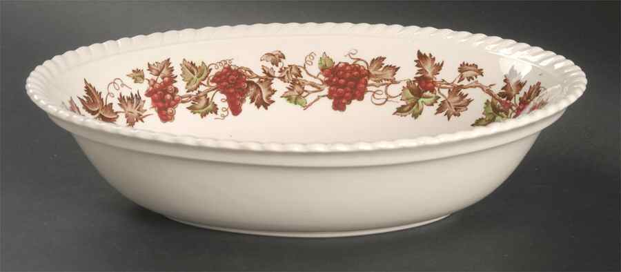 Empire Grape 8" Oval Vegetable Bowl by Johnson Brothers-1