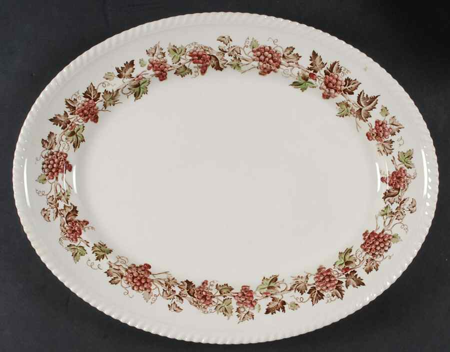 Empire Grape 16" Oval Serving Platter by Johnson Brothers-1