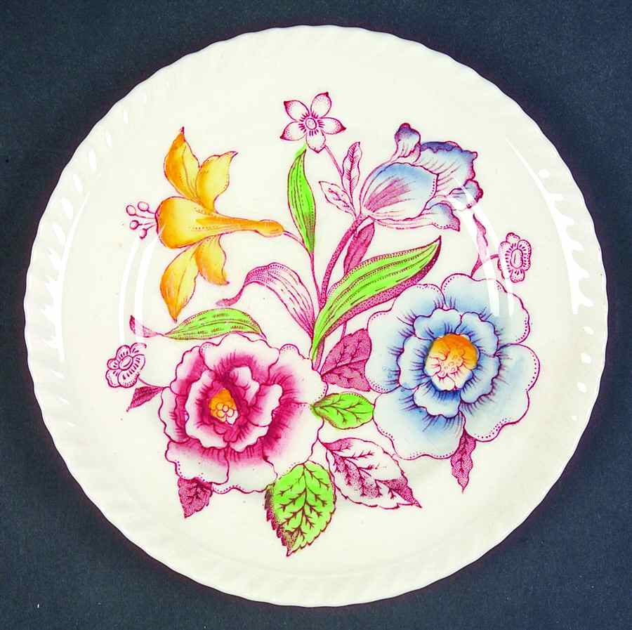 English Bouquet (Old English) Bread & Butter Plate by Johnson Brothers-1