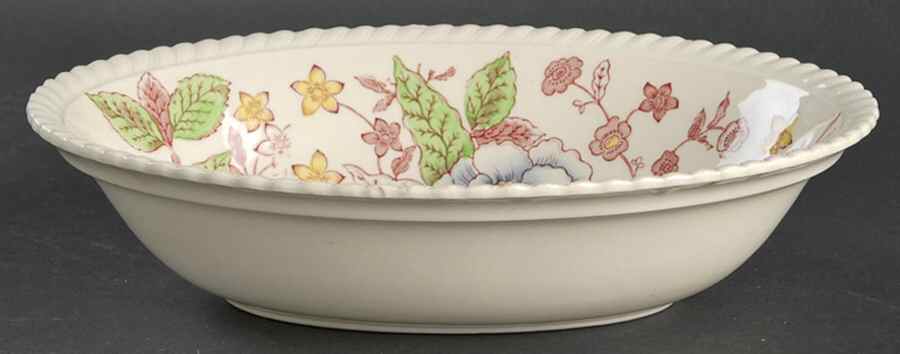 English Bouquet (Old English) 9" Oval Vegetable Bowl by Johnson Brothers-1