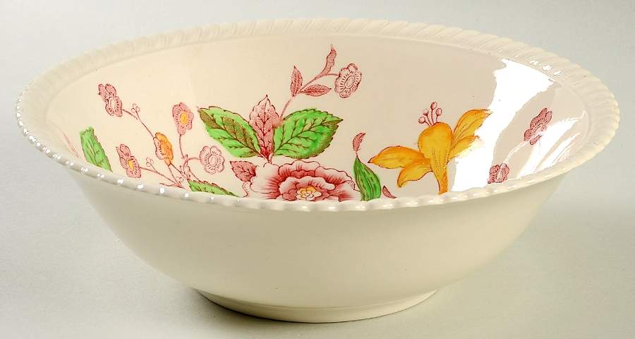 English Bouquet (Old English) 8" Round Vegetable Bowl by Johnson Brothers-1