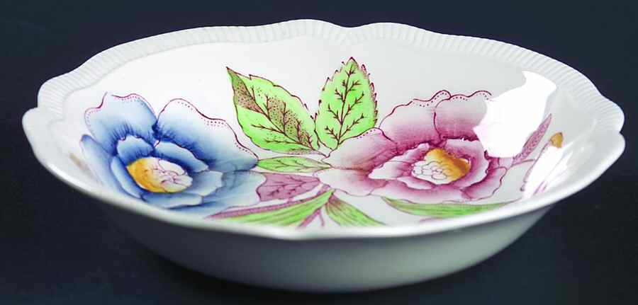 English Bouquet (Old Staffordshire) Fruit/Dessert (Sauce) Bowl by Johnson Brothers-1