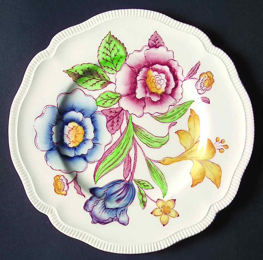 English Bouquet (Old Staffordshire) Bread & Butter Plate by Johnson Brothers-1