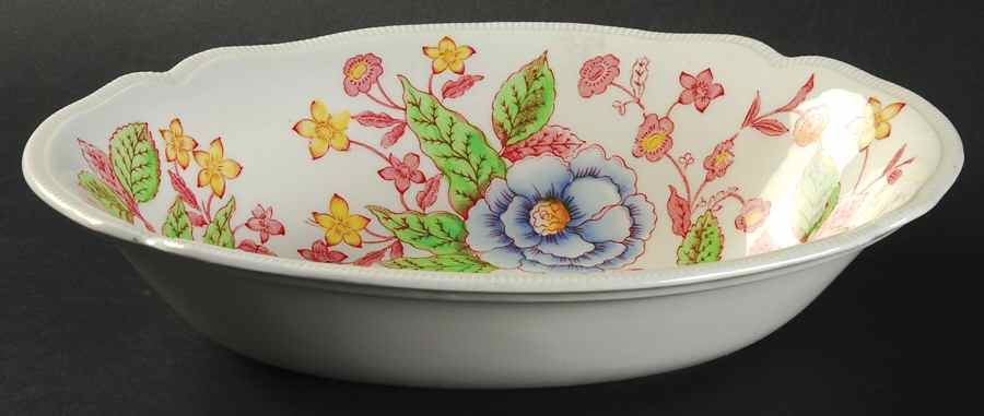 English Bouquet (Old Staffordshire) 9" Oval Vegetable Bowl by Johnson Brothers-1