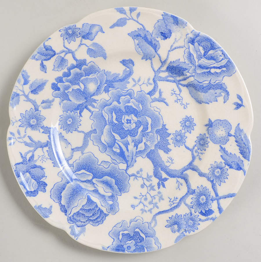 English Chippendale Blue Salad Plate by Johnson Brothers-1