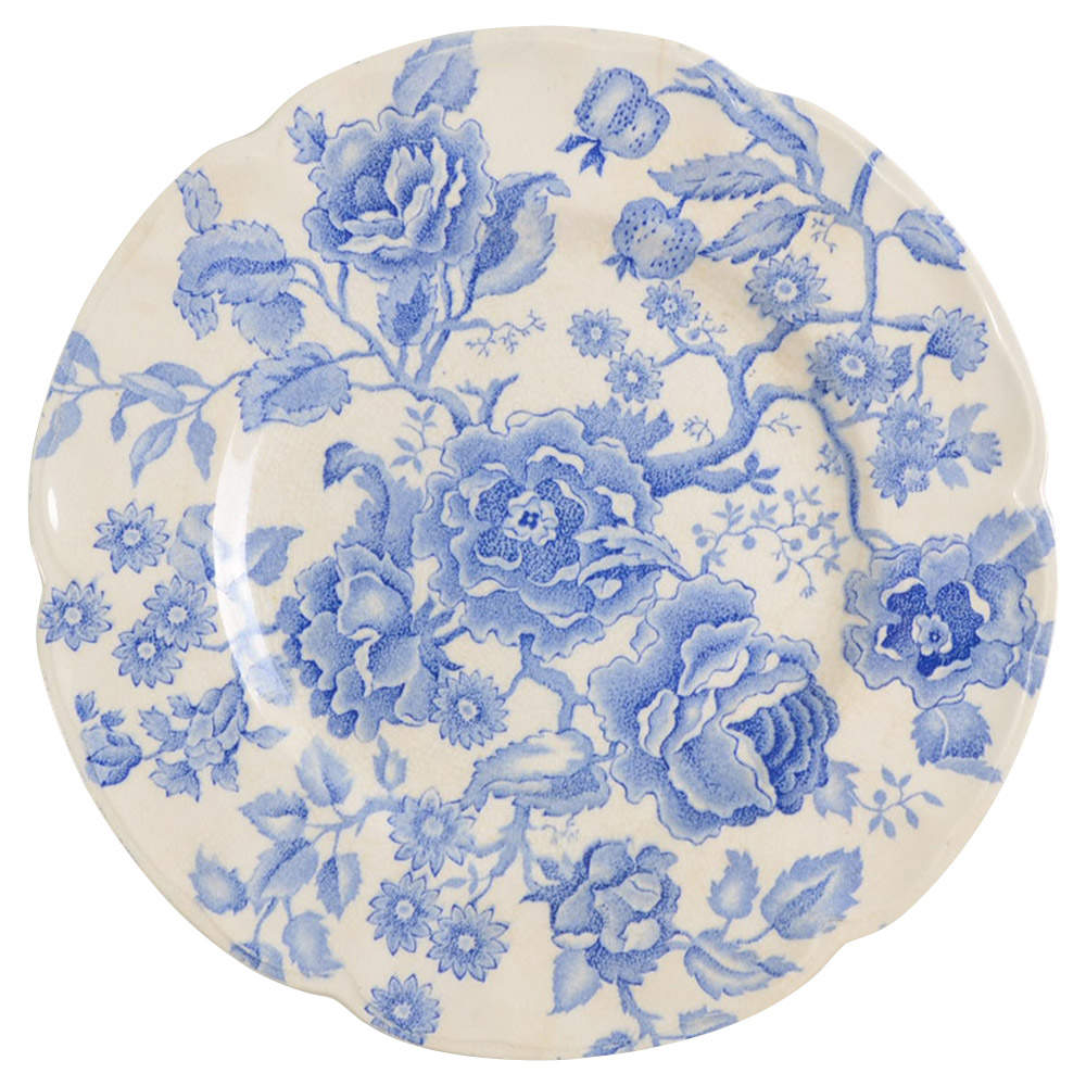 English Chippendale Blue Dinner Plate by Johnson Brothers-1