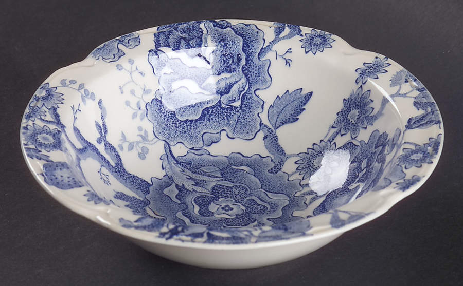 English Chippendale Blue Rim Cereal Bowl by Johnson Brothers-1