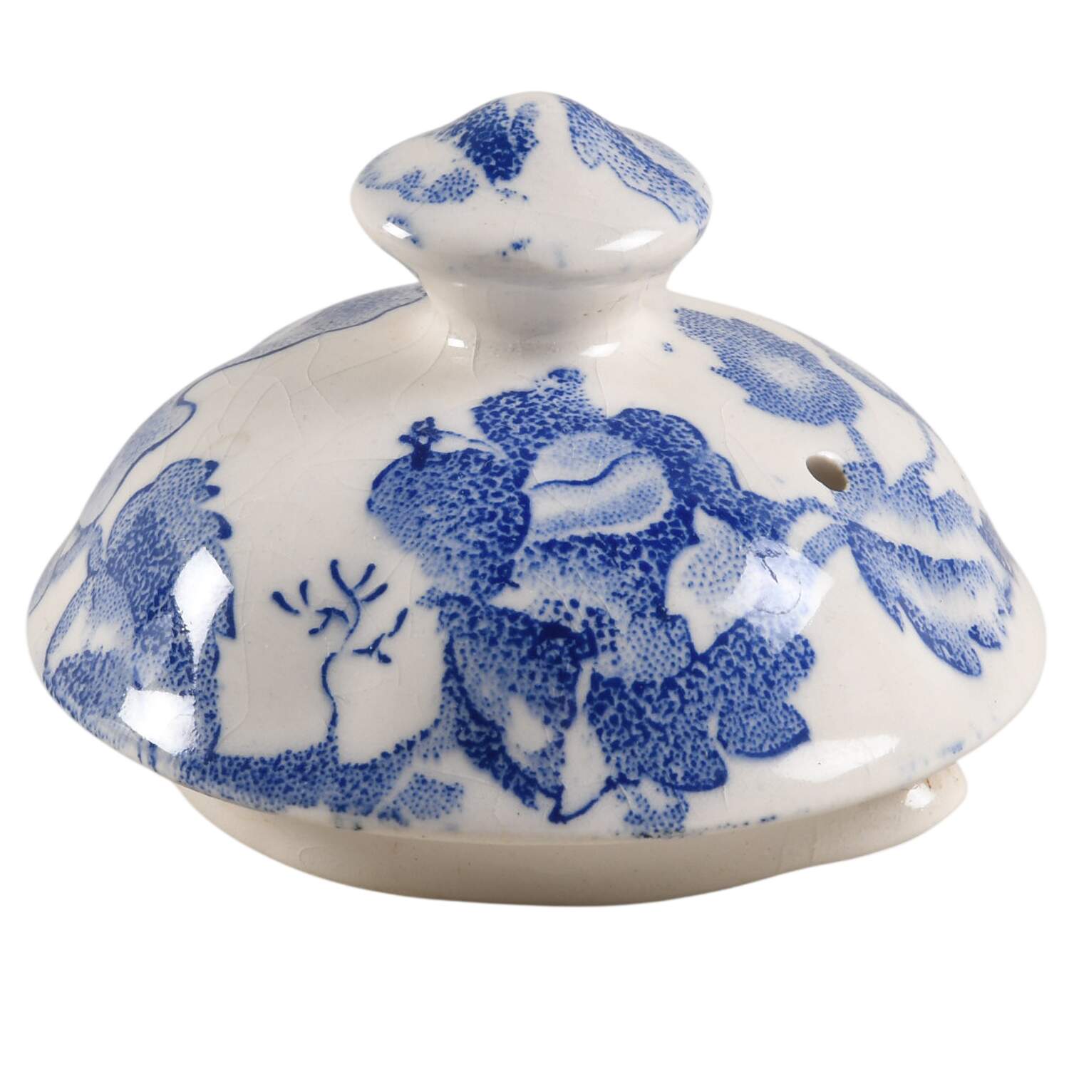 English Chippendale Blue Lid for Small Coffee Pot by Johnson Brothers-1