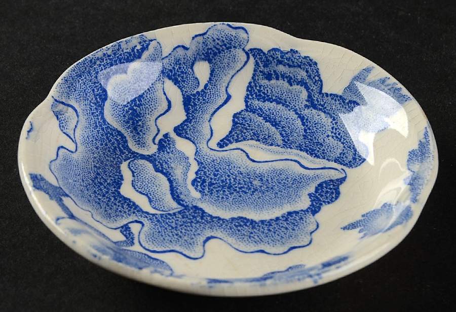 English Chippendale Blue Butter Pat by Johnson Brothers-1