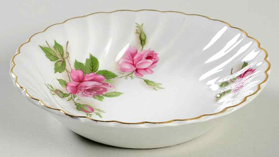 Enchantment (Gold Trim) Fruit/Dessert (Sauce) Bowl by Johnson Brothers-1