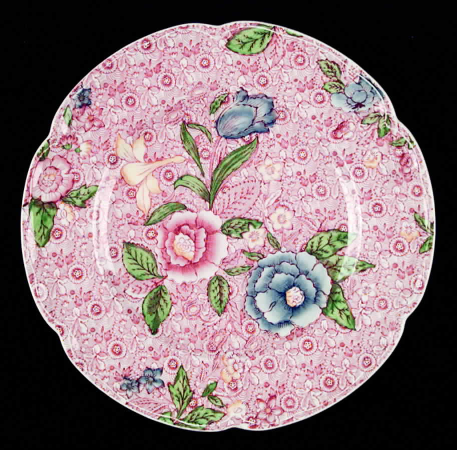 English Countryside Pink Multicolor Dinner Plate by Johnson Brothers-1