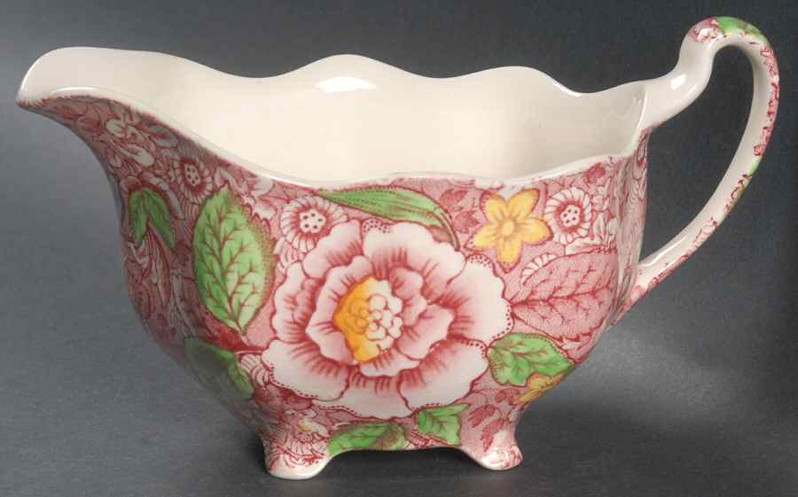 English Countryside Pink Multicolor Creamer by Johnson Brothers-1