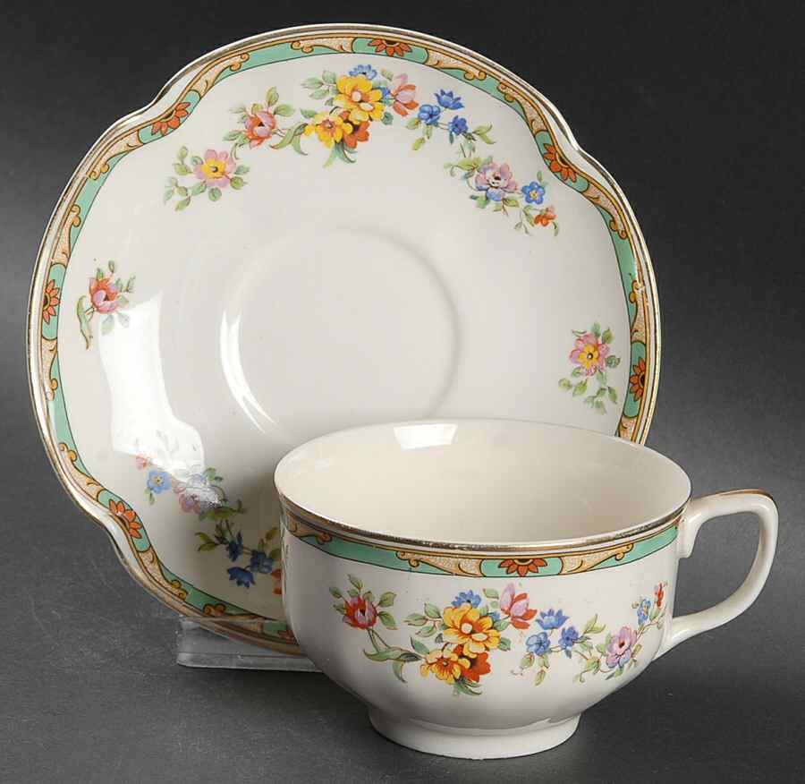 Enfield Flat Cup & Saucer Set by Johnson Brothers-1