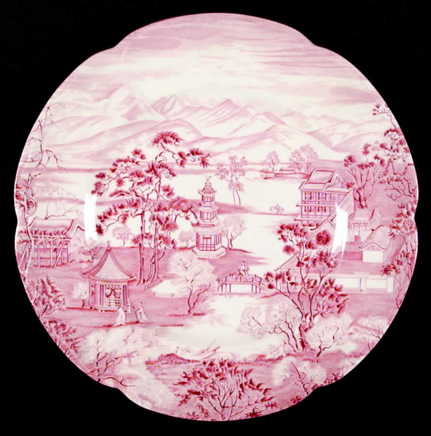 Enchanted Garden Pink Dinner Plate by Johnson Brothers-1