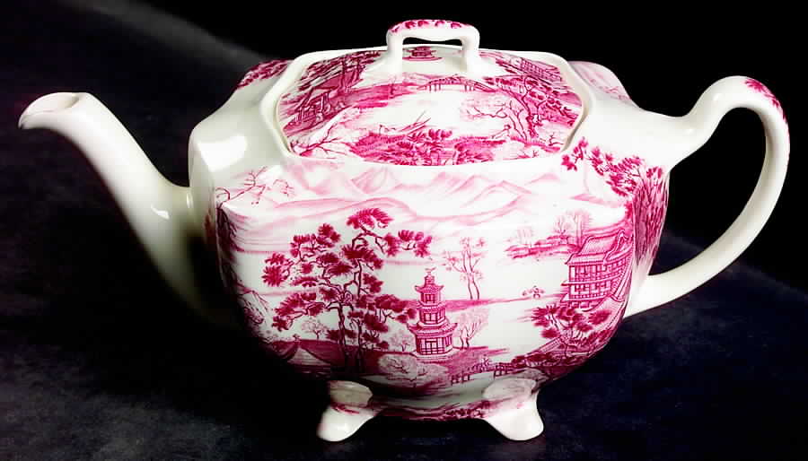 Enchanted Garden Pink Teapot & Lid by Johnson Brothers-1