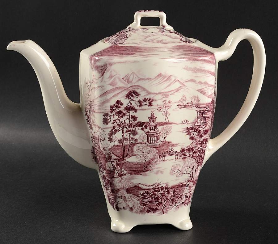 Enchanted Garden Plum Coffee Pot & Lid by Johnson Brothers-1