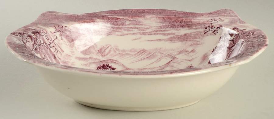 Enchanted Garden Plum 9" Oval Vegetable Bowl by Johnson Brothers-1