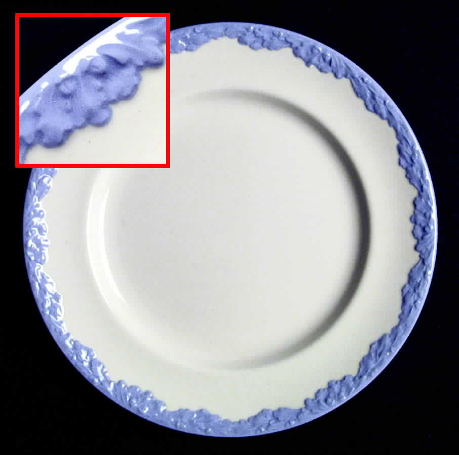 English Oak (Light Blue Embossed Edge) Dinner Plate by Johnson Brothers-1