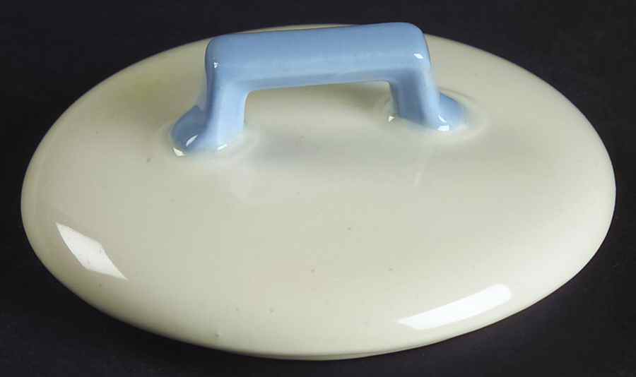 English Oak (Light Blue Embossed Edge) Lid for Sugar Bowl by Johnson Brothers-1