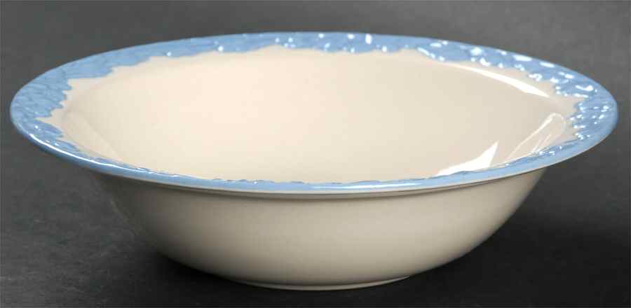 English Oak (Light Blue Embossed Edge) Rim Cereal Bowl by Johnson Brothers-1