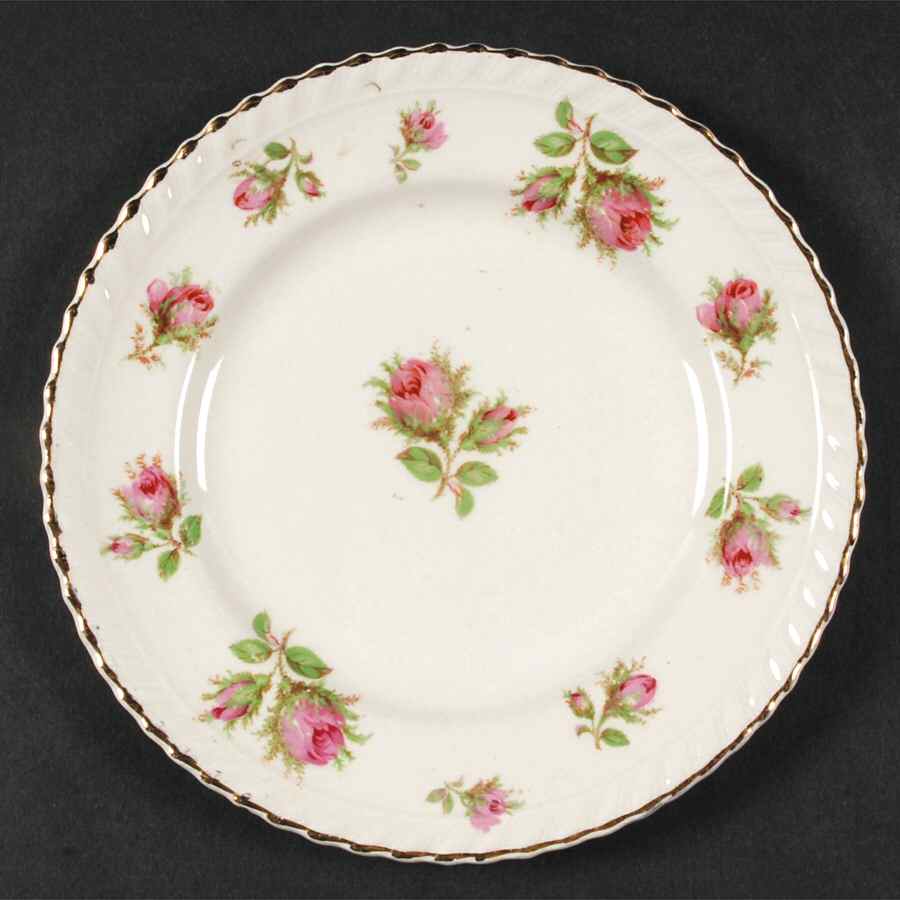 English Rose (Old English, Pink Roses) Bread & Butter Plate by Johnson Brothers-1