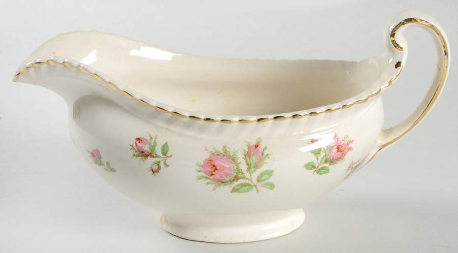 English Rose (Old English, Pink Roses) Gravy Boat by Johnson Brothers-1