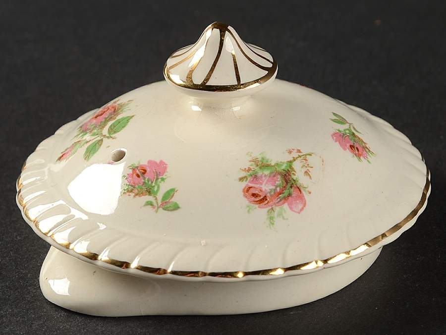 English Rose (Old English, Pink Roses) Lid for Teapot by Johnson Brothers-1