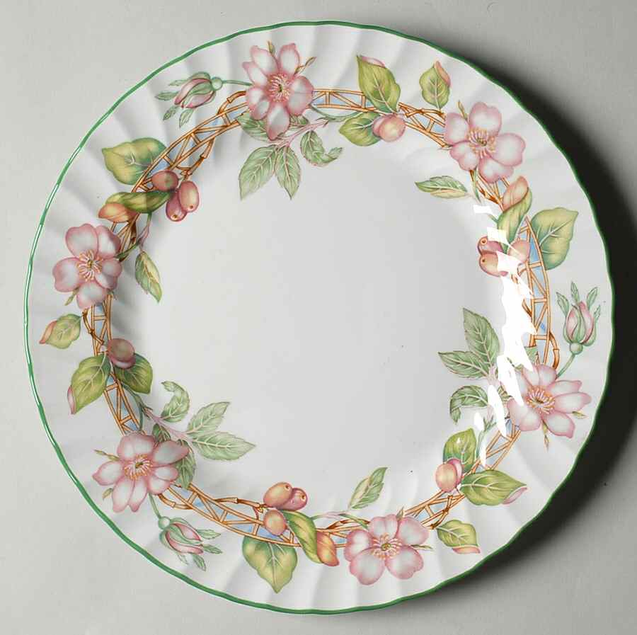 English Rose (Regency, Floral Vine) Dinner Plate by Johnson Brothers-1