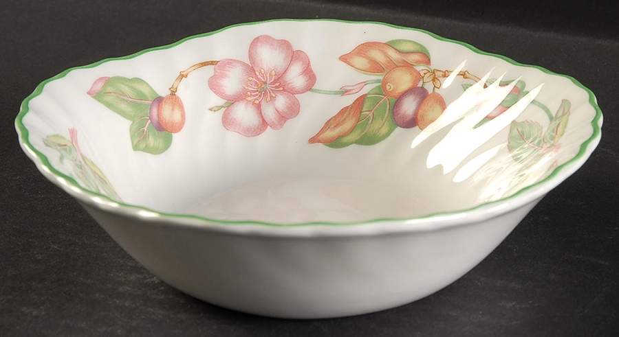 English Rose (Regency, Floral Vine) Square Cereal Bowl by Johnson Brothers-1