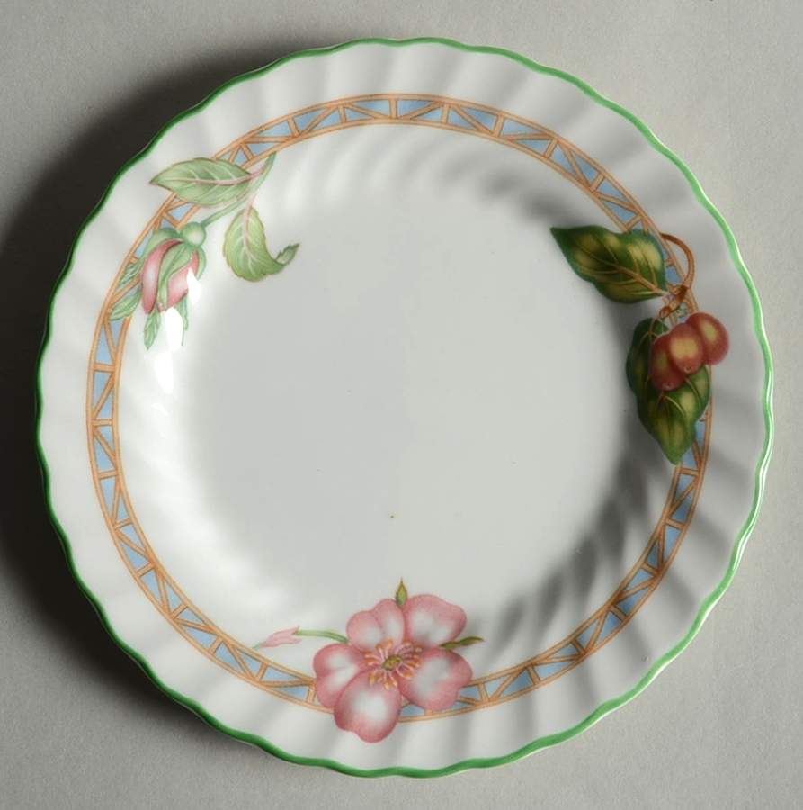 English Rose (Regency, Floral Vine) Bread & Butter Plate by Johnson Brothers-1