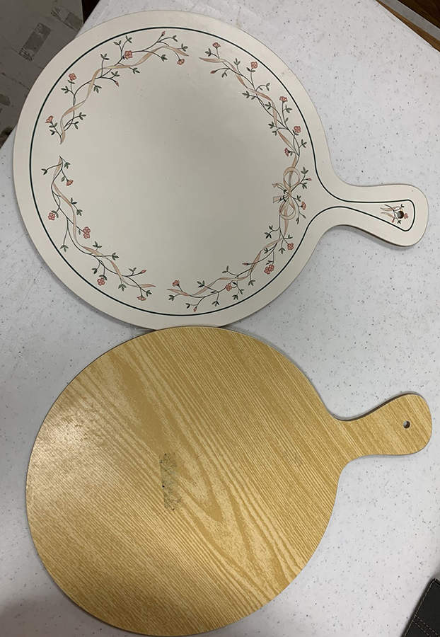 Eternal Beau Oval Handed Melamine/Wood Cutting Board by Johnson Brothers-1