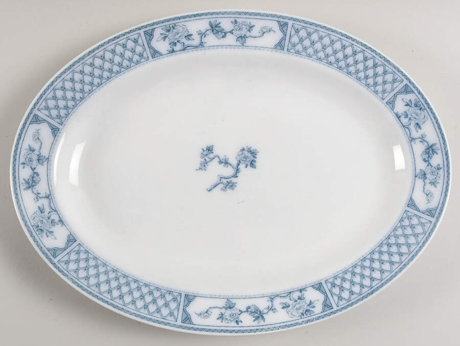 The Exeter 14" Oval Serving Platter by Johnson Brothers-1