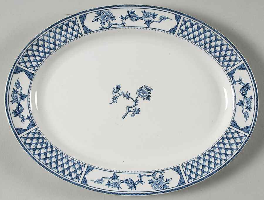 The Exeter 11" Oval Serving Platter by Johnson Brothers-1